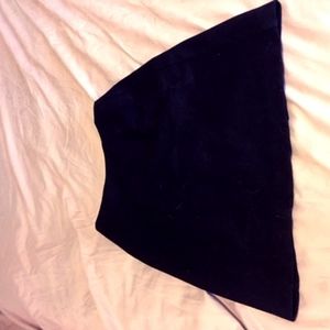 Black wool pencil skirt